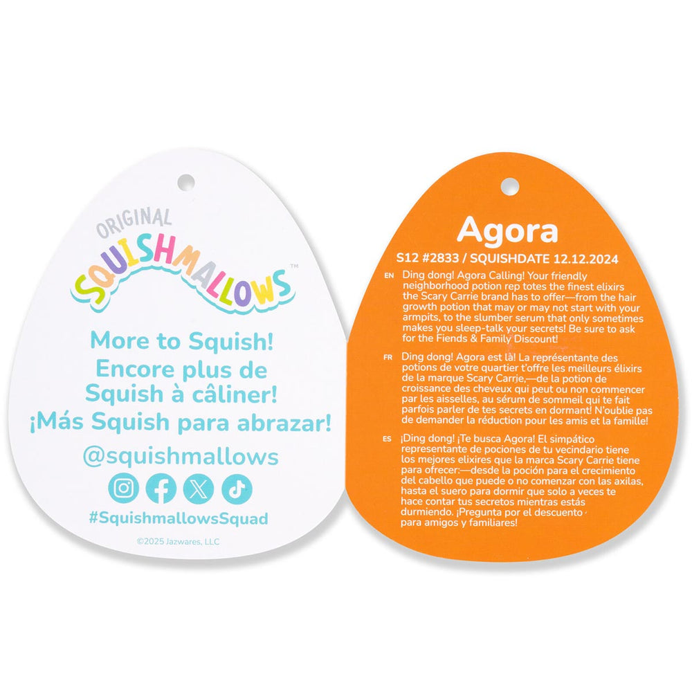 Squishmallows 12" Agora the Witch With Grey Hair Holding Potion | Jazwares / Squishmallows   Squad