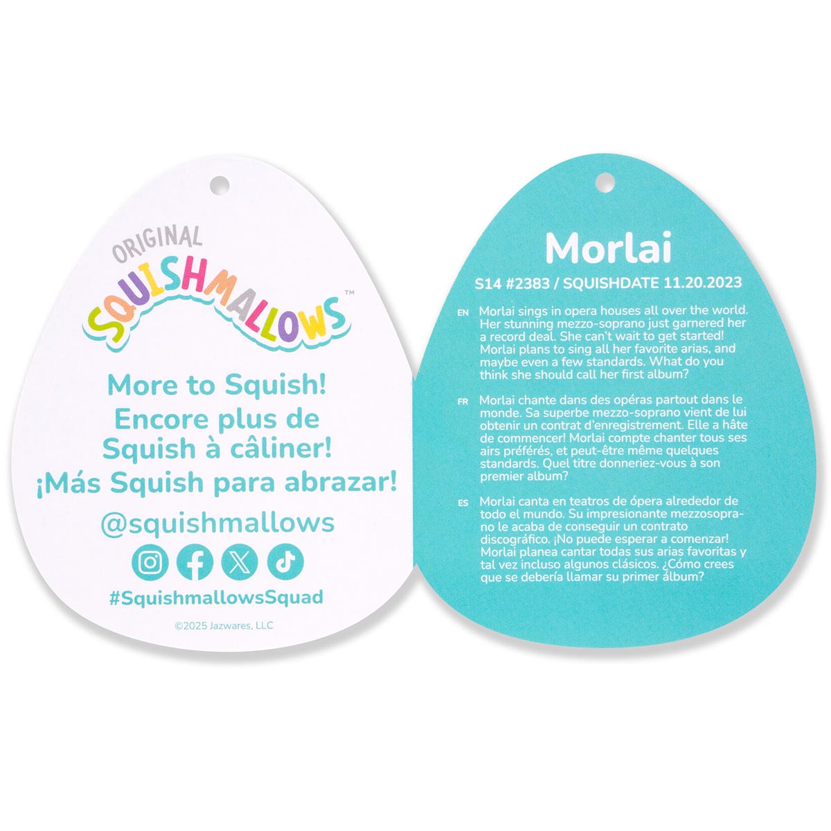 Squishmallows 14" Morlai the Coral Manatee | Jazwares / Squishmallows   Squad
