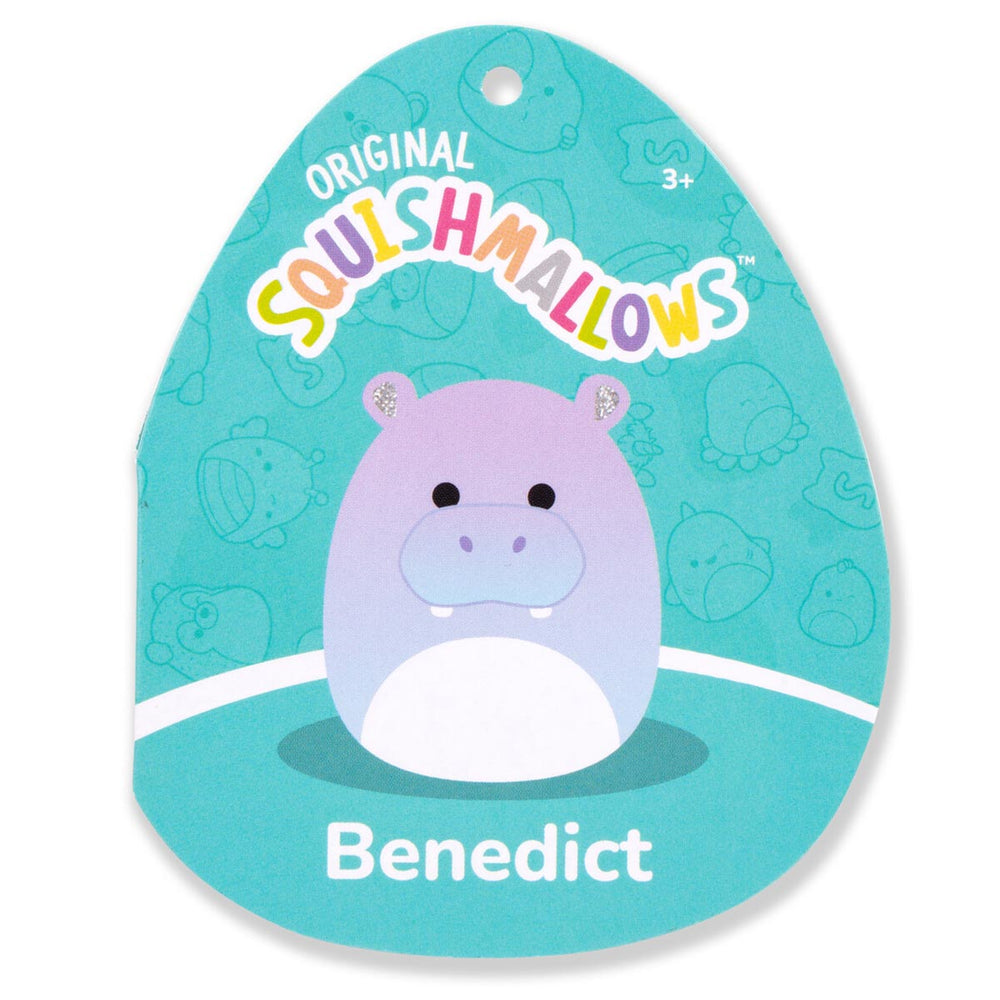 Squishmallows 14" Benedict the Purple Gradient Hippo with Sparkly Ears | Jazwares / Squishmallows   Squad