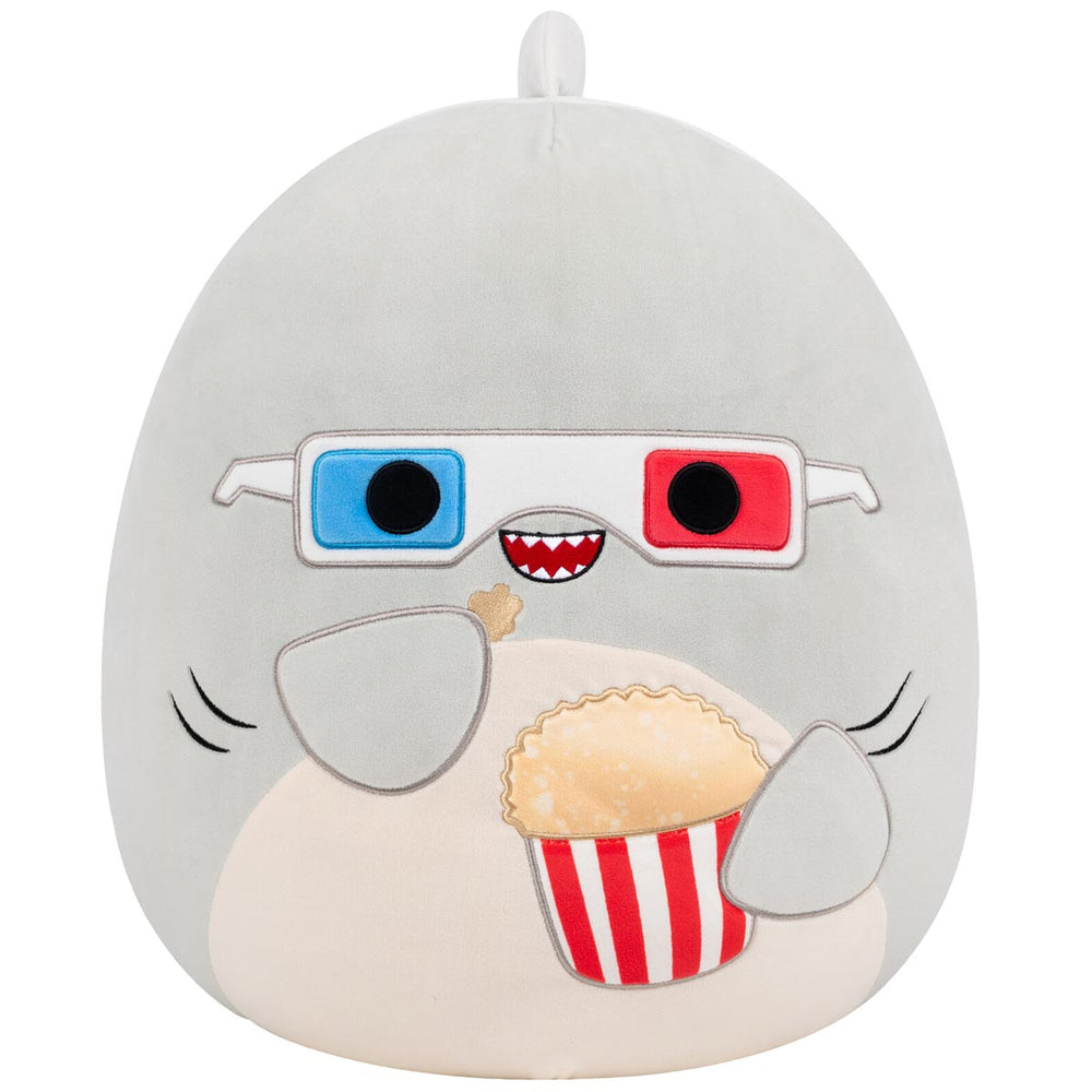 Squishmallows 16" Gordon the Grey Shark with 3D Glasses | Jazwares / Squishmallows   Squad