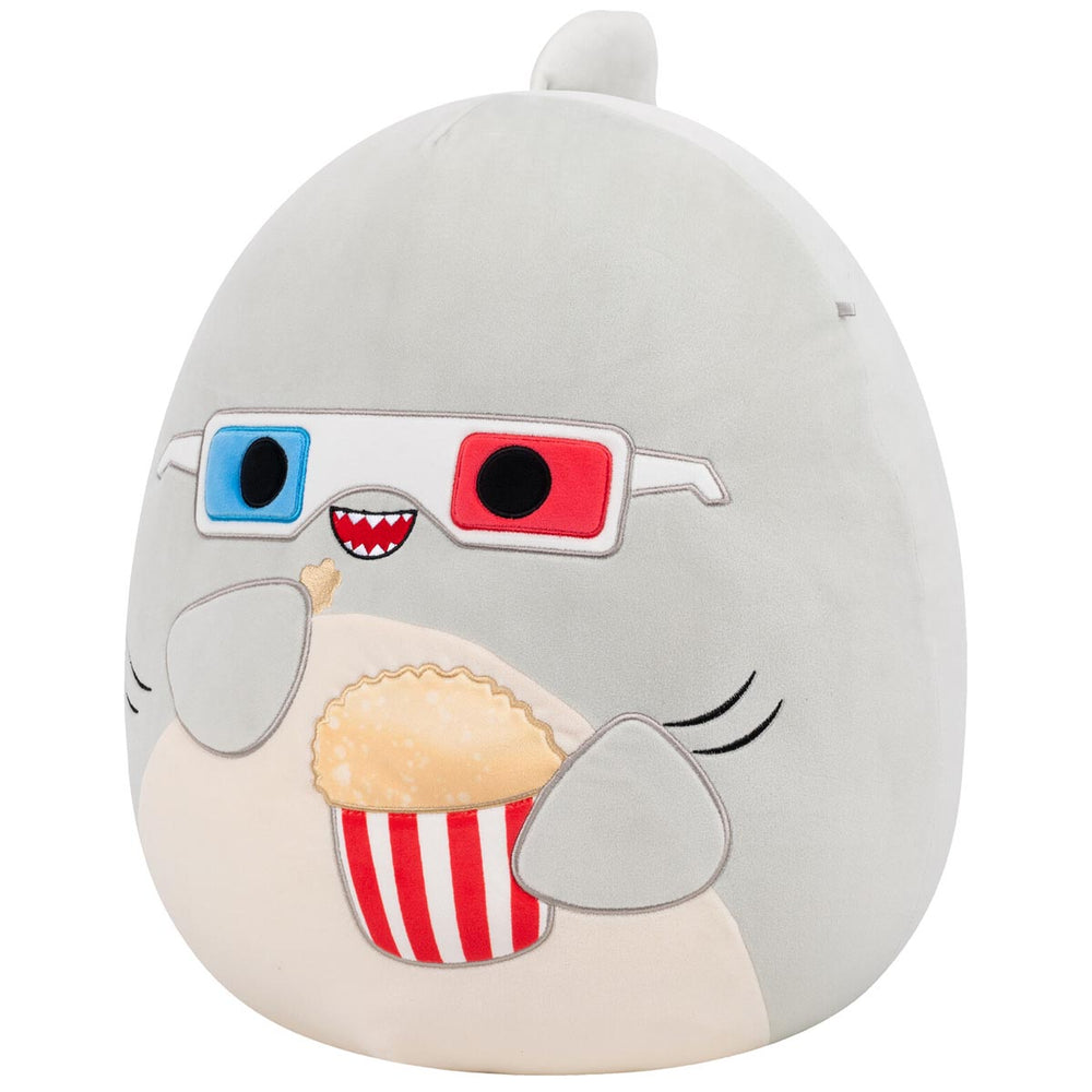 Squishmallows 16" Gordon the Grey Shark with 3D Glasses | Jazwares / Squishmallows   Squad