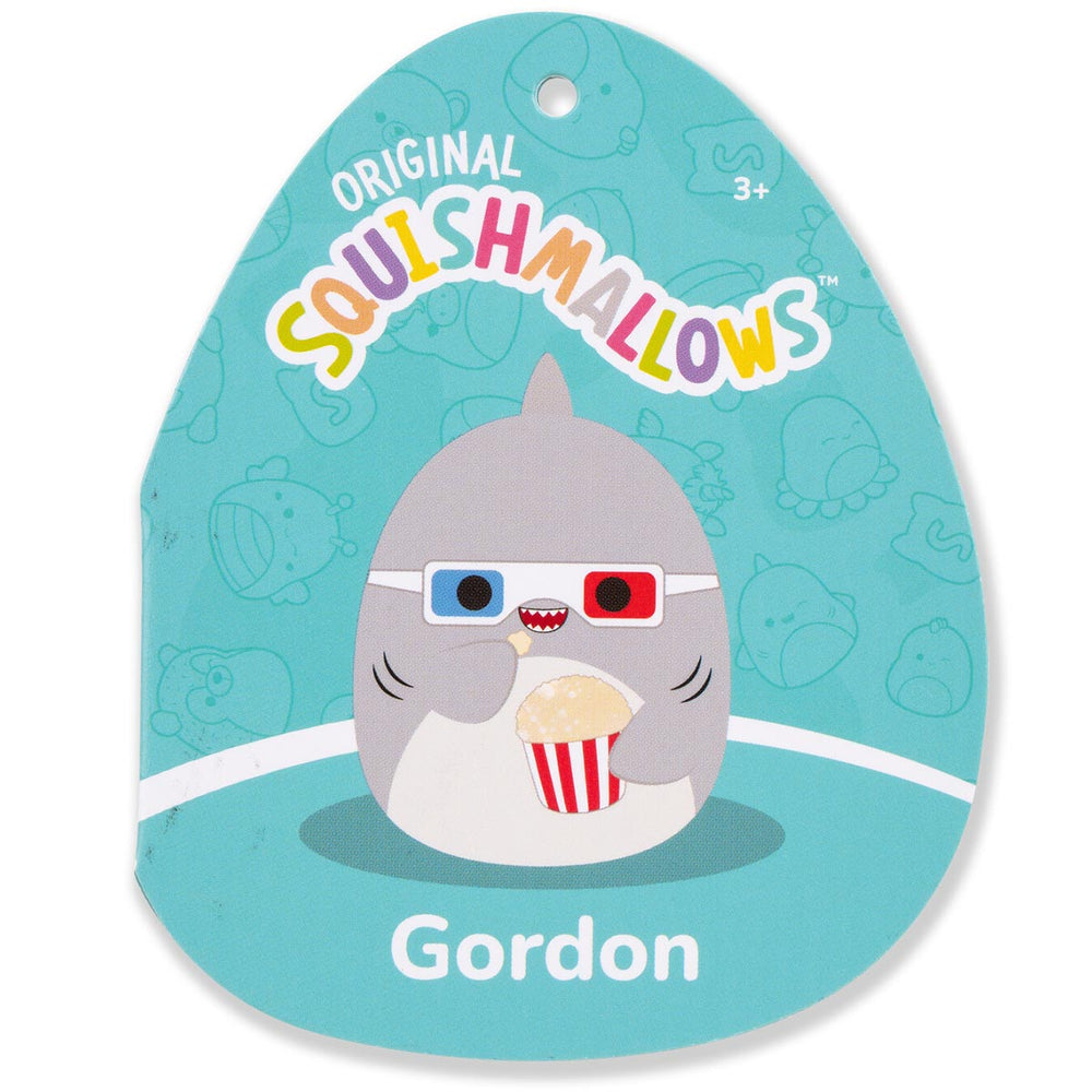 Squishmallows 16" Gordon the Grey Shark with 3D Glasses | Jazwares / Squishmallows   Squad