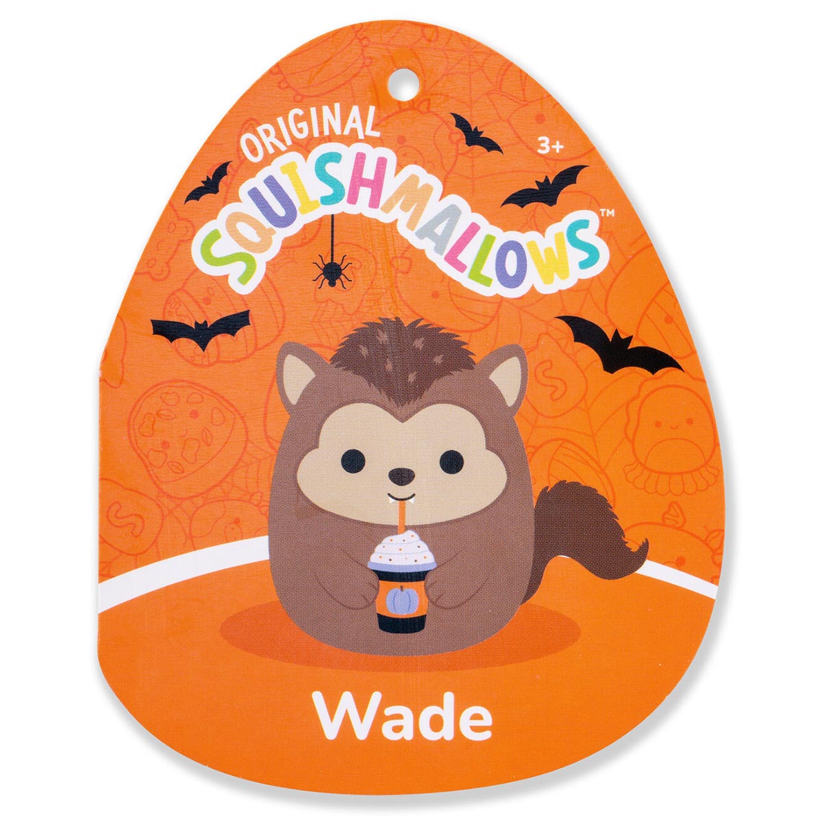 Squishmallows 12" Wade the Brown Werewolf Holding Purple Frappe | Jazwares / Squishmallows   Squad