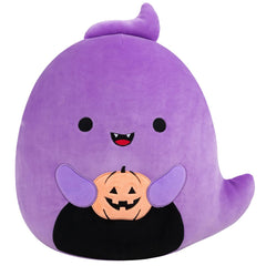 Squishmallows 12" Jordon the Purple Ghost Holding Jack O'Lantern | Jazwares / Squishmallows   Squad