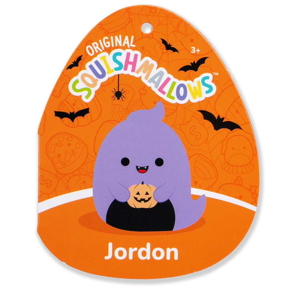 Squishmallows 12" Jordon the Purple Ghost Holding Jack O'Lantern | Jazwares / Squishmallows   Squad