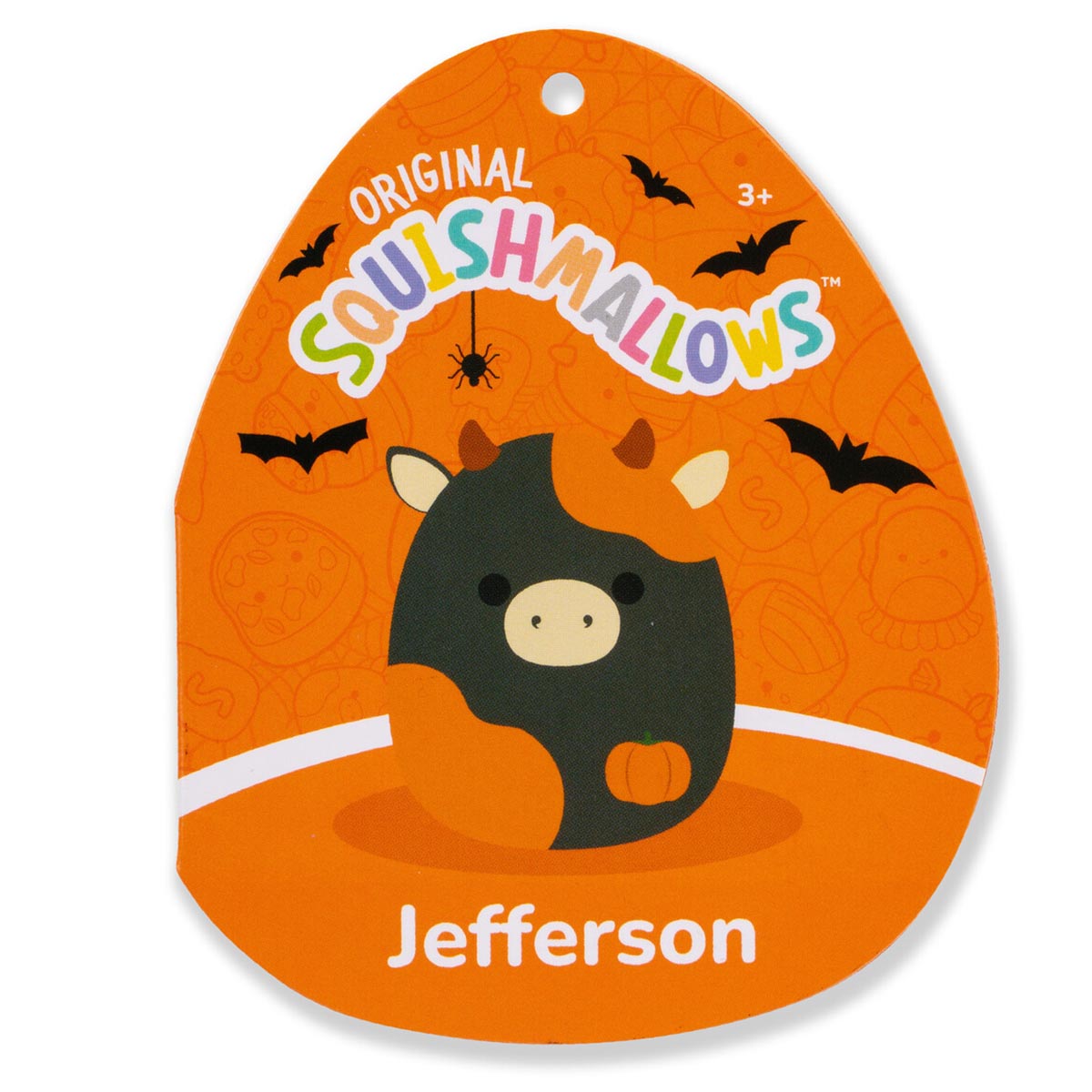 Squishmallows 14" Jefferson the Black and Orange Cow | Jazwares / Squishmallows   Squad