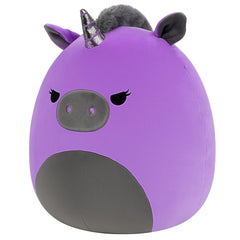 Squishmallows 14" Velocity the Purple and Black Unicorn | Jazwares / Squishmallows   Squad