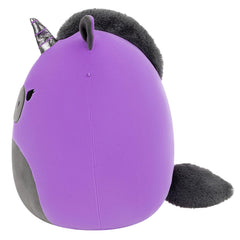 Squishmallows 14" Velocity the Purple and Black Unicorn | Jazwares / Squishmallows   Squad