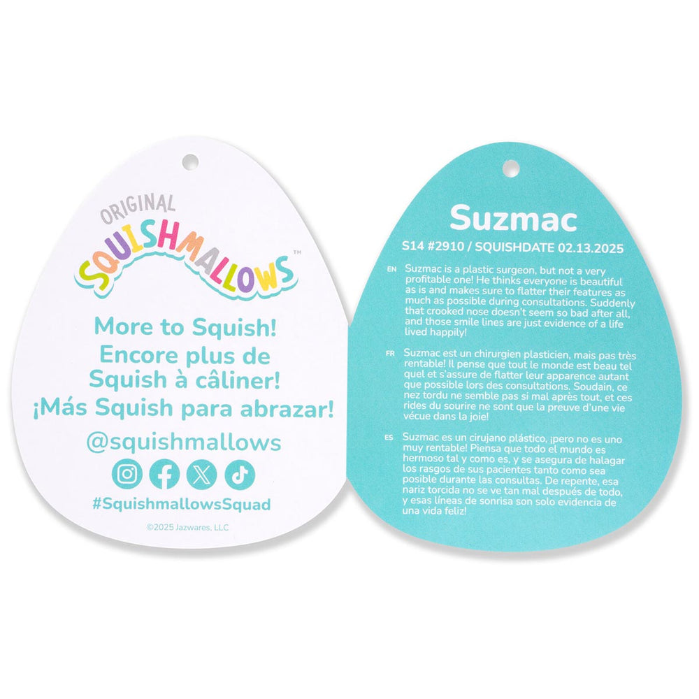 Squishmallows 14" Suzmac the Blue Cobra | Jazwares / Squishmallows   Squad