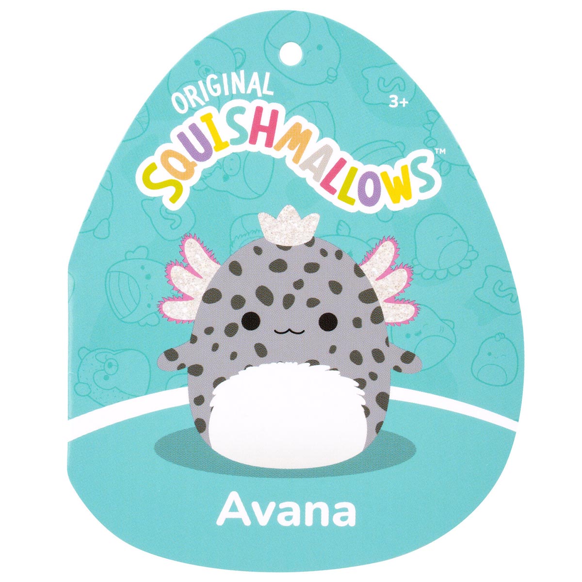Squishmallows 12" Avana the Spotted Axolotl with Silver Crown | Jazwares / Squishmallows   Squad