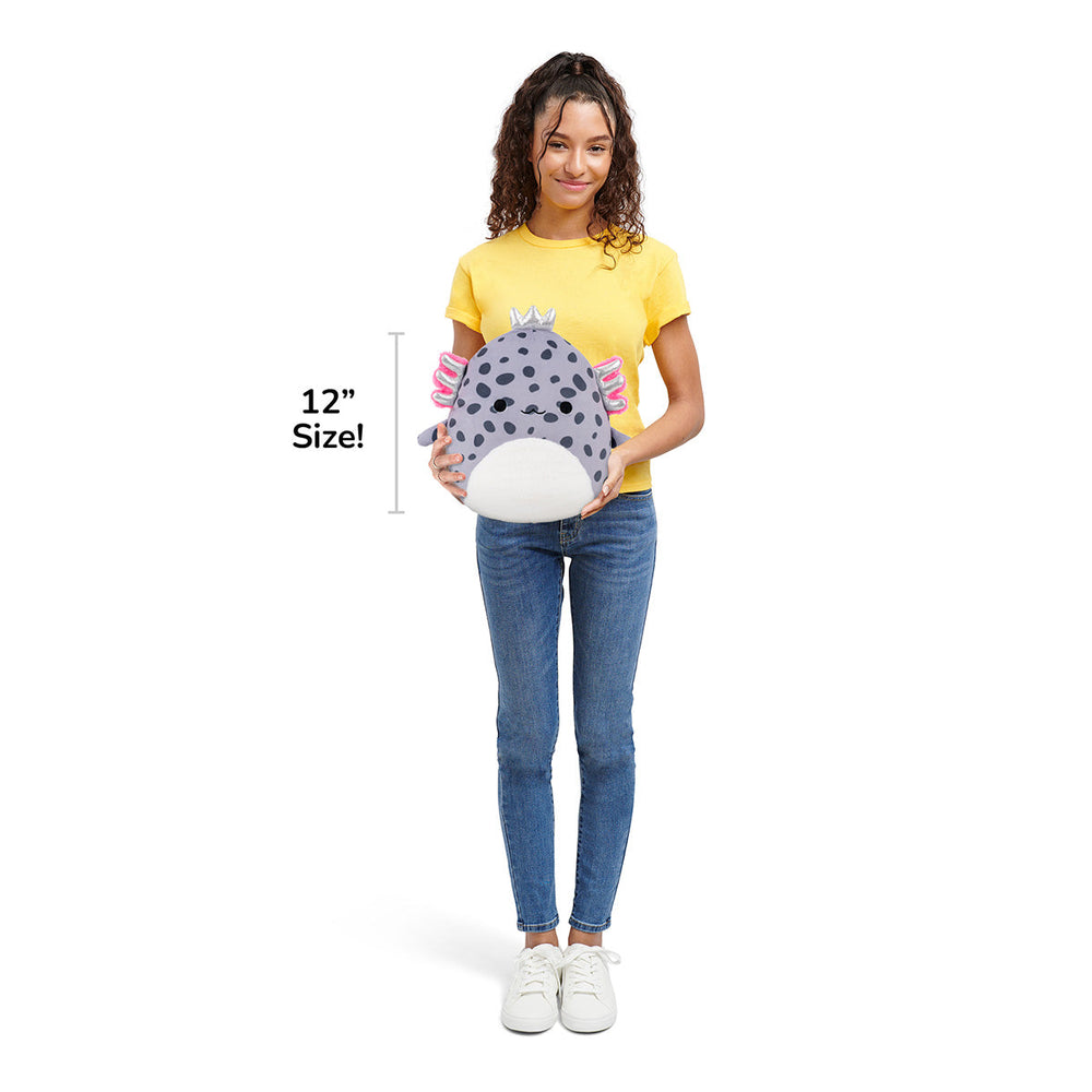 Squishmallows 12" Avana the Spotted Axolotl with Silver Crown | Jazwares / Squishmallows   Squad