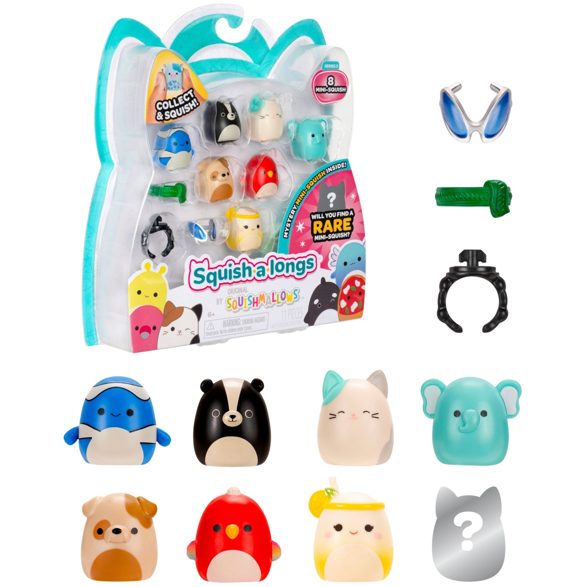 Squish-a-longs Mini-Squish 8-Pack Style 4 | Jazwares / Squishmallows   Brand