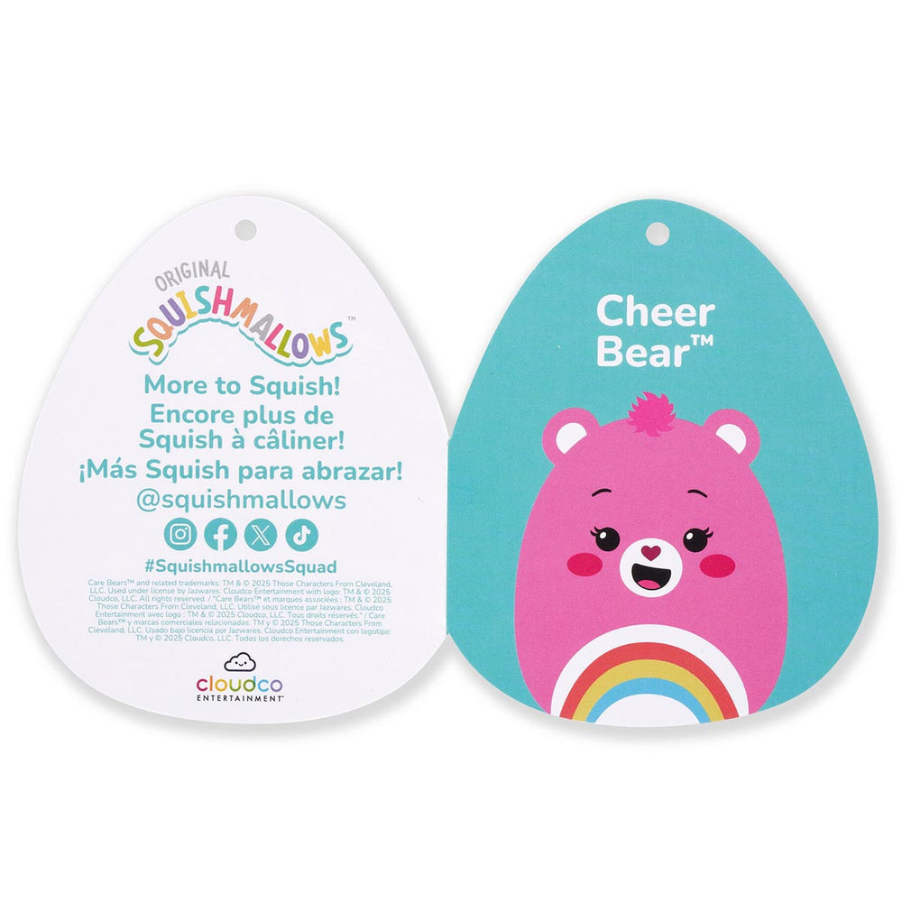 Squishmallows Care Bears 12-Inch Cheer Bear | Jazwares / Squishmallows   Brand