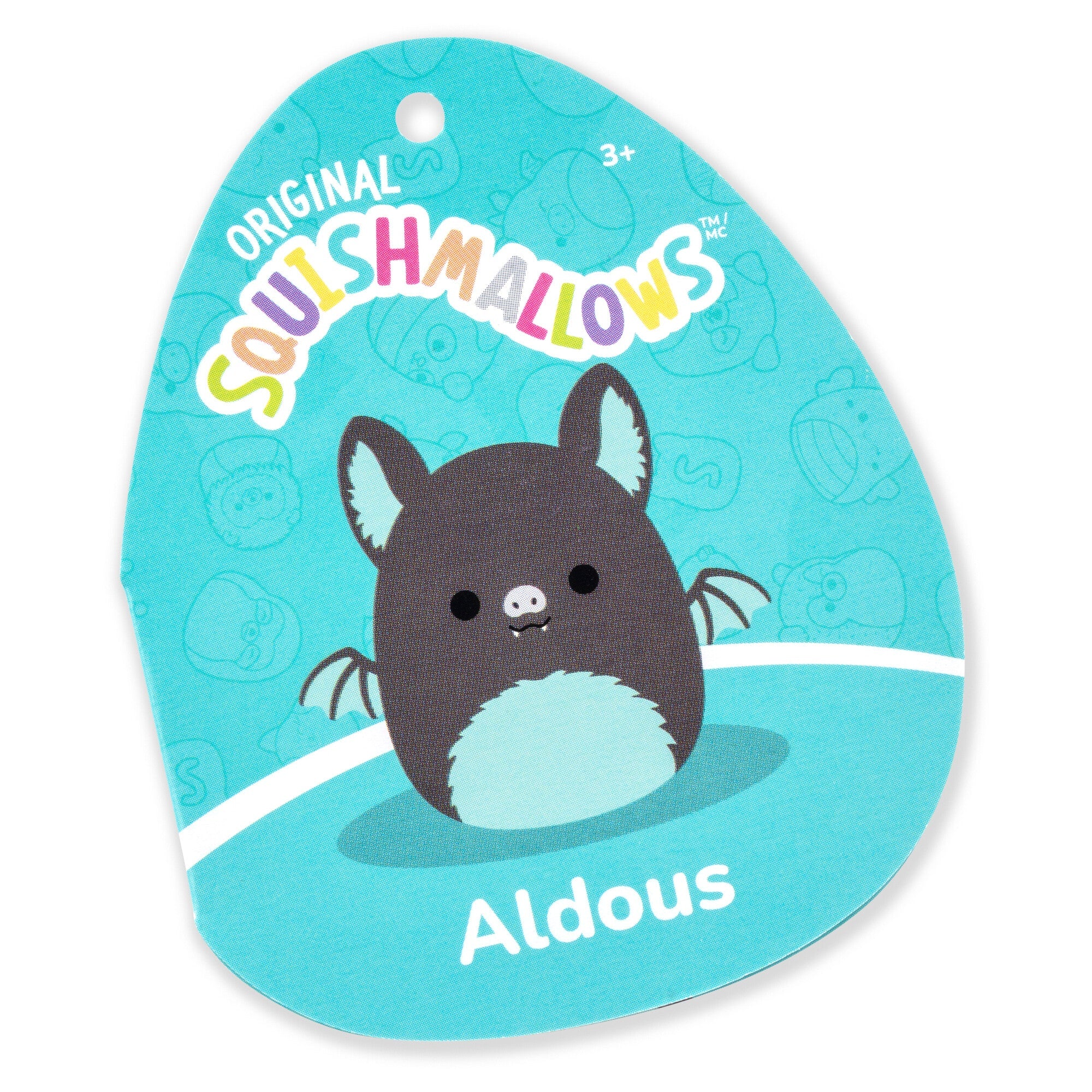Squishmallows 12" Aldous the Black and Teal Fruit Bat | Jazwares / Squishmallows   Squad