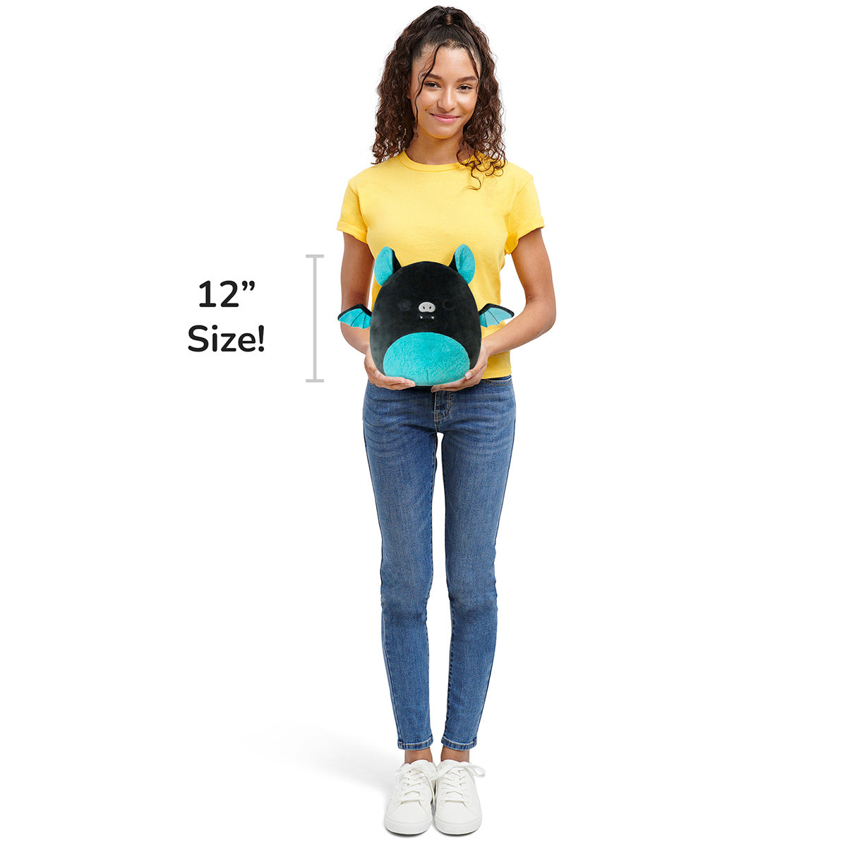 Squishmallows 12" Aldous the Black and Teal Fruit Bat | Jazwares / Squishmallows   Squad