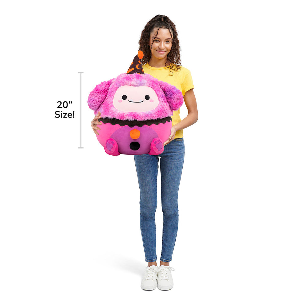 Squishmallows 20" Woxie the Magenta Bigfoot in Clown Costume | Jazwares / Squishmallows   Category|  Squad