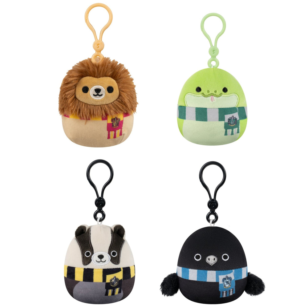 Squishmallows 3.5" Harry Potter House Animals Clip 4-Pack | Jazwares / Squishmallows   Category