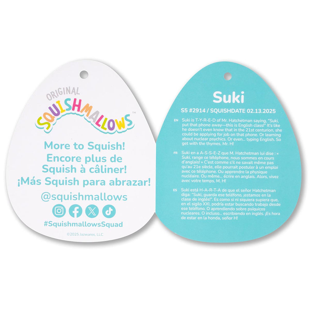 Squishmallows 5" Suki the Spotted Tortoiseshell Cat | Jazwares / Squishmallows   Squad