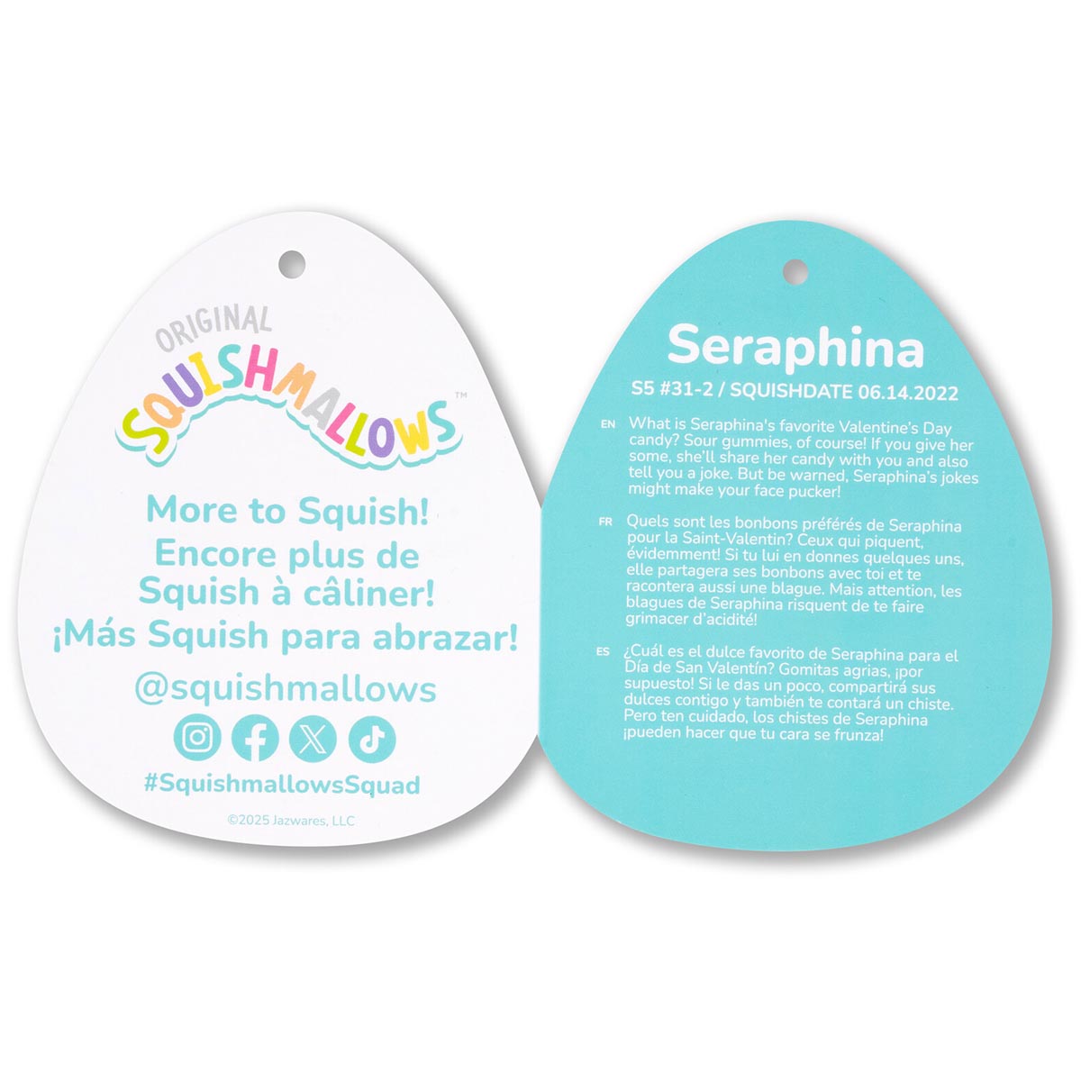 Squishmallows 5" Seraphina the Light Pink Unicorn with Sparkle Horn | Jazwares / Squishmallows   Squad
