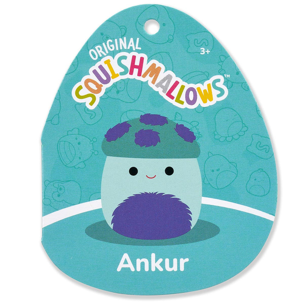 Squishmallows 5" Ankur the Teal Mushroom with Fuzzy Belly | Jazwares / Squishmallows   Category|  Squad