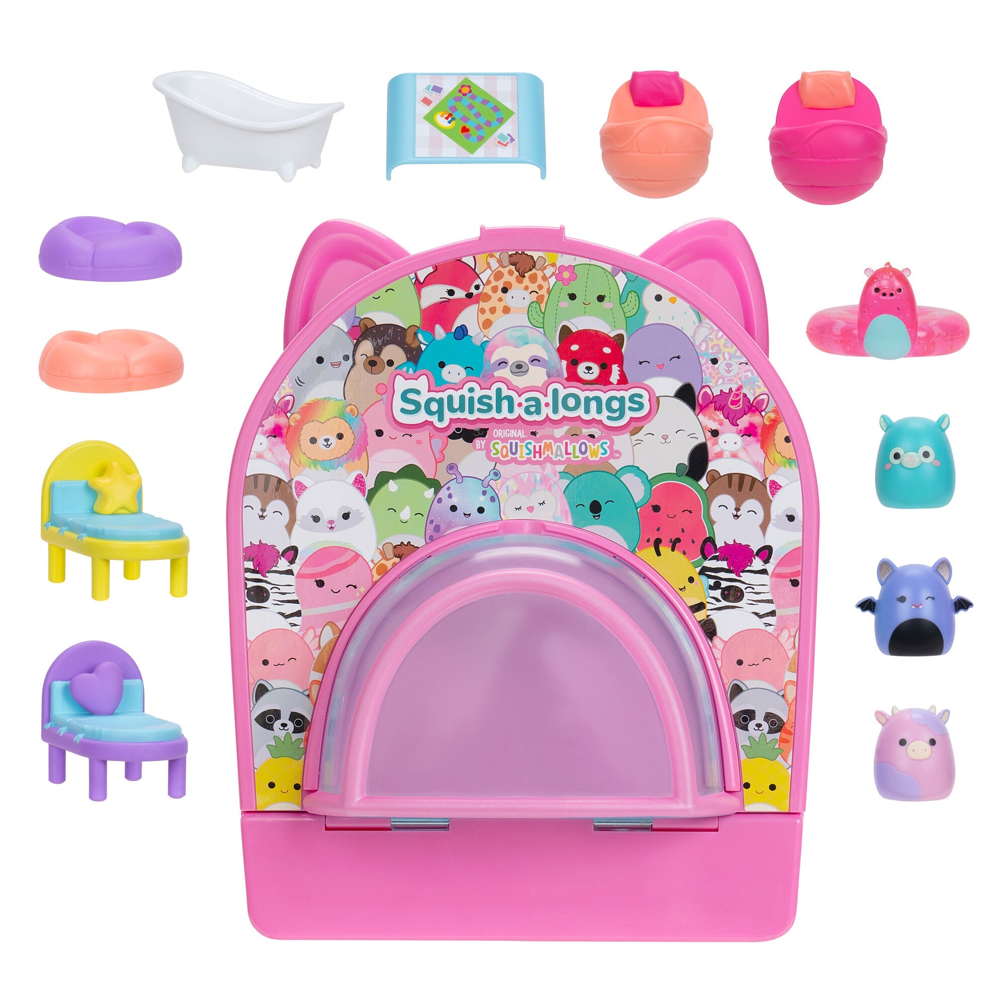 Squish-a-longs Party Pack On-the-Go Playset | Jazwares / Squishmallows   Brand