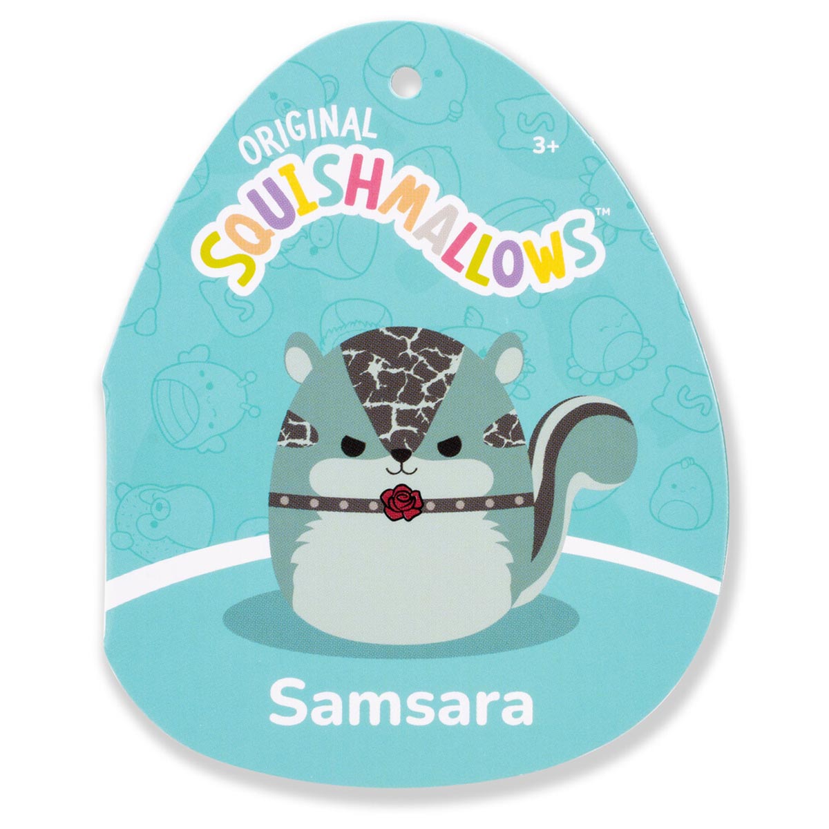 Squishmallows 8" Samsara the Teal Chipmunk with Choker | Jazwares / Squishmallows   Squad