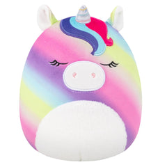 Squishmallows 8" Clarissa the Rainbow Unicorn with Fuzzy Belly | Jazwares / Squishmallows   Squad