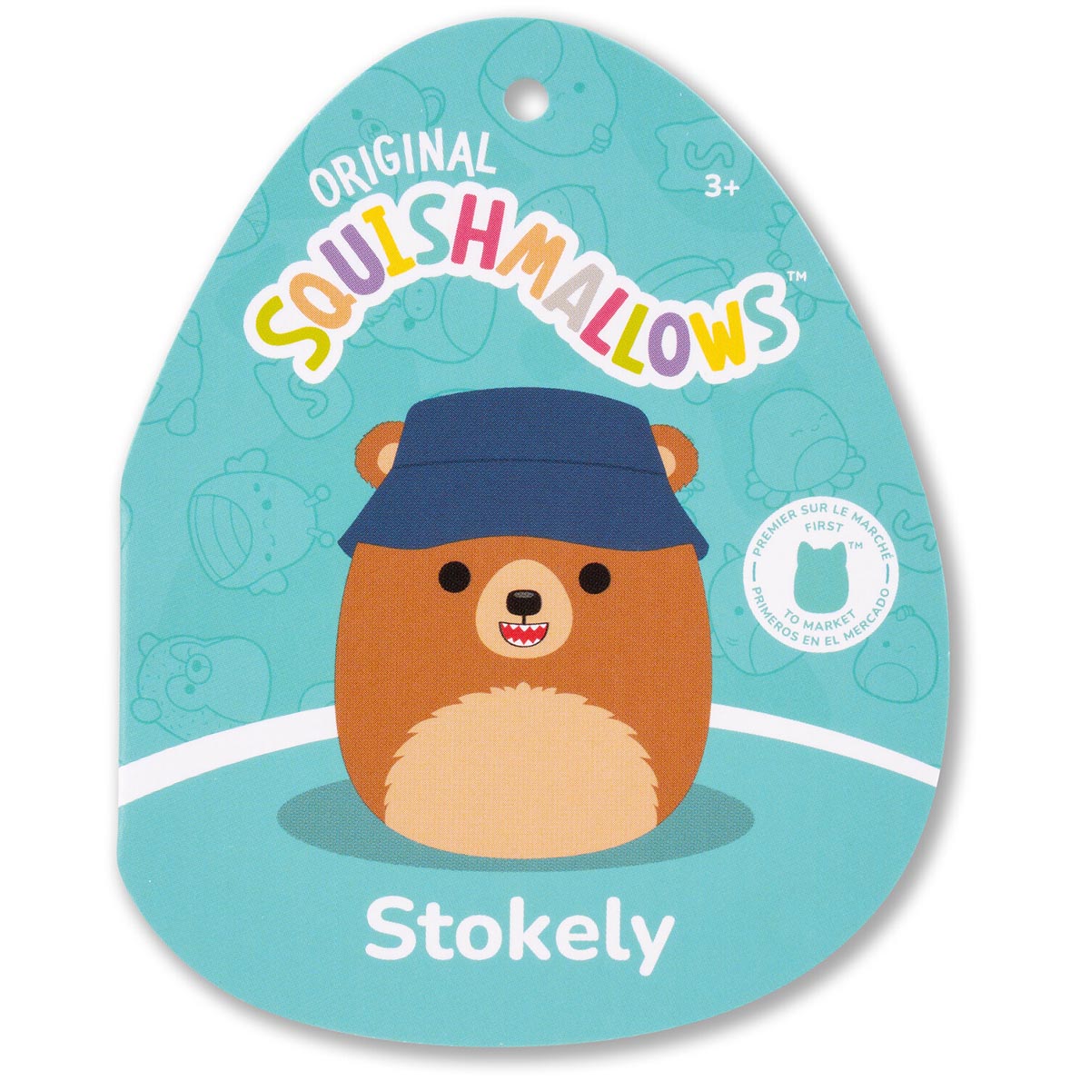 Squishmallows 12" Stokely the Brown Kodiak Bear with Bucket Hat | Jazwares / Squishmallows   Squad