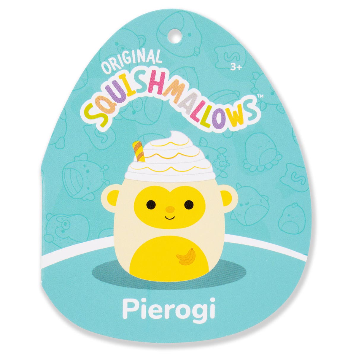 Squishmallows 3.5" Pierogi the Banana Monkey Shake Clip | Jazwares / Squishmallows   Category|  Squad