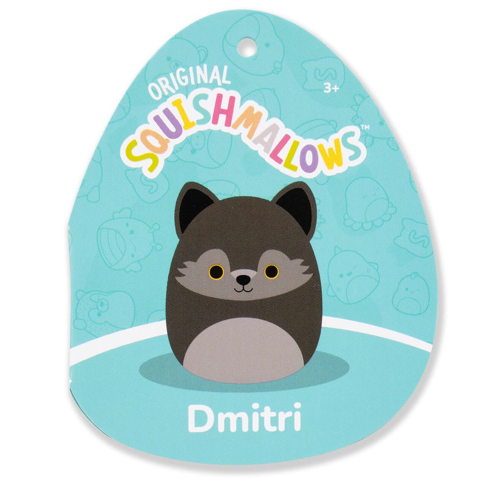 Squishmallows 3.5" Dmitri the Dark Grey Wolf Clip | Jazwares / Squishmallows   Category|  Squad