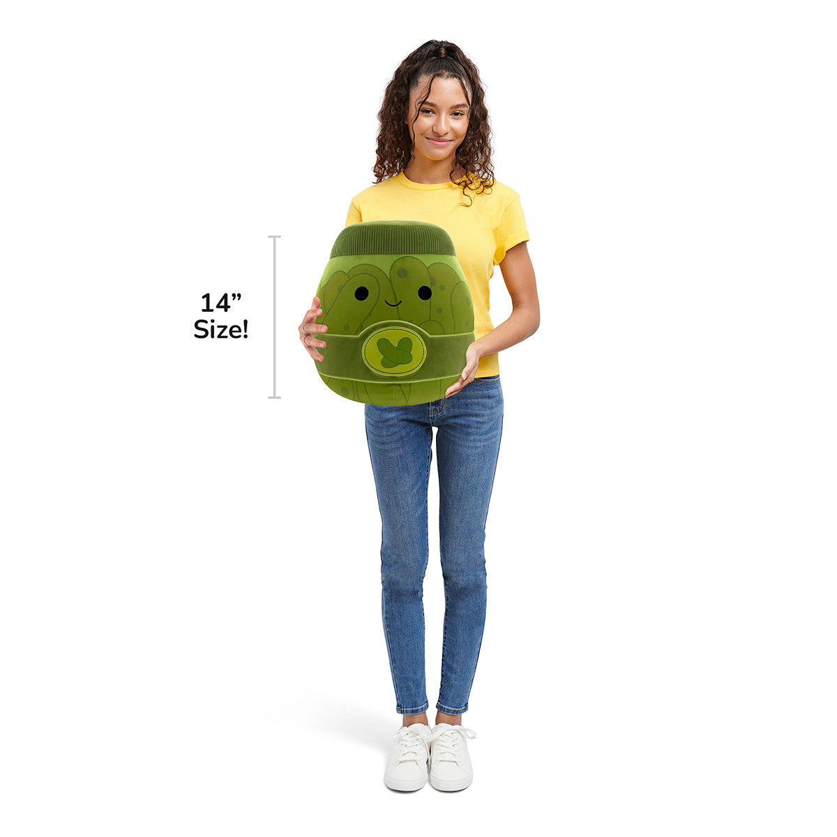 Squishmallows 14" Zaid the Green Pickle Jar | Jazwares / Squishmallows   Squad
