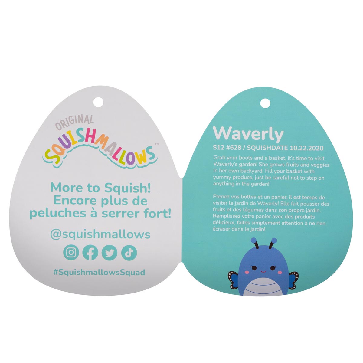 Squishmallows 14" Waverly the Blue Butterfly | Jazwares / Squishmallows   Squad