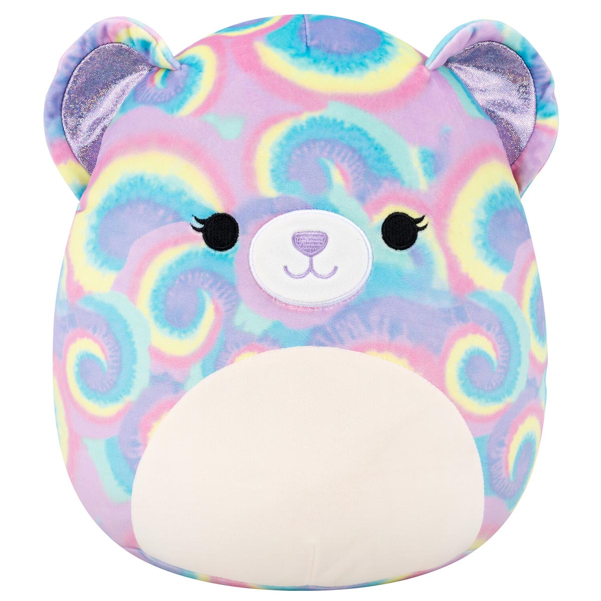 Squishmallows 12" Jonessa the Purple Psychedelic Tie-Dye Bear | Jazwares / Squishmallows   Squad