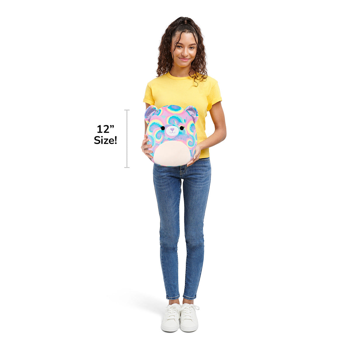 Squishmallows 12" Jonessa the Purple Psychedelic Tie-Dye Bear | Jazwares / Squishmallows   Squad