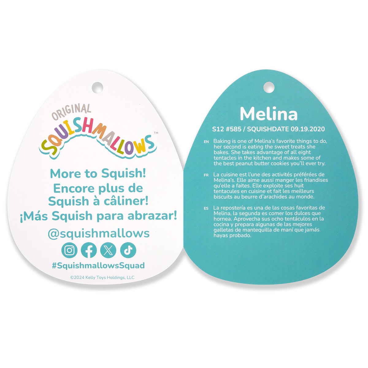 Squishmallows 12" Melina the Happy Peach Octopus | Jazwares / Squishmallows   Squad