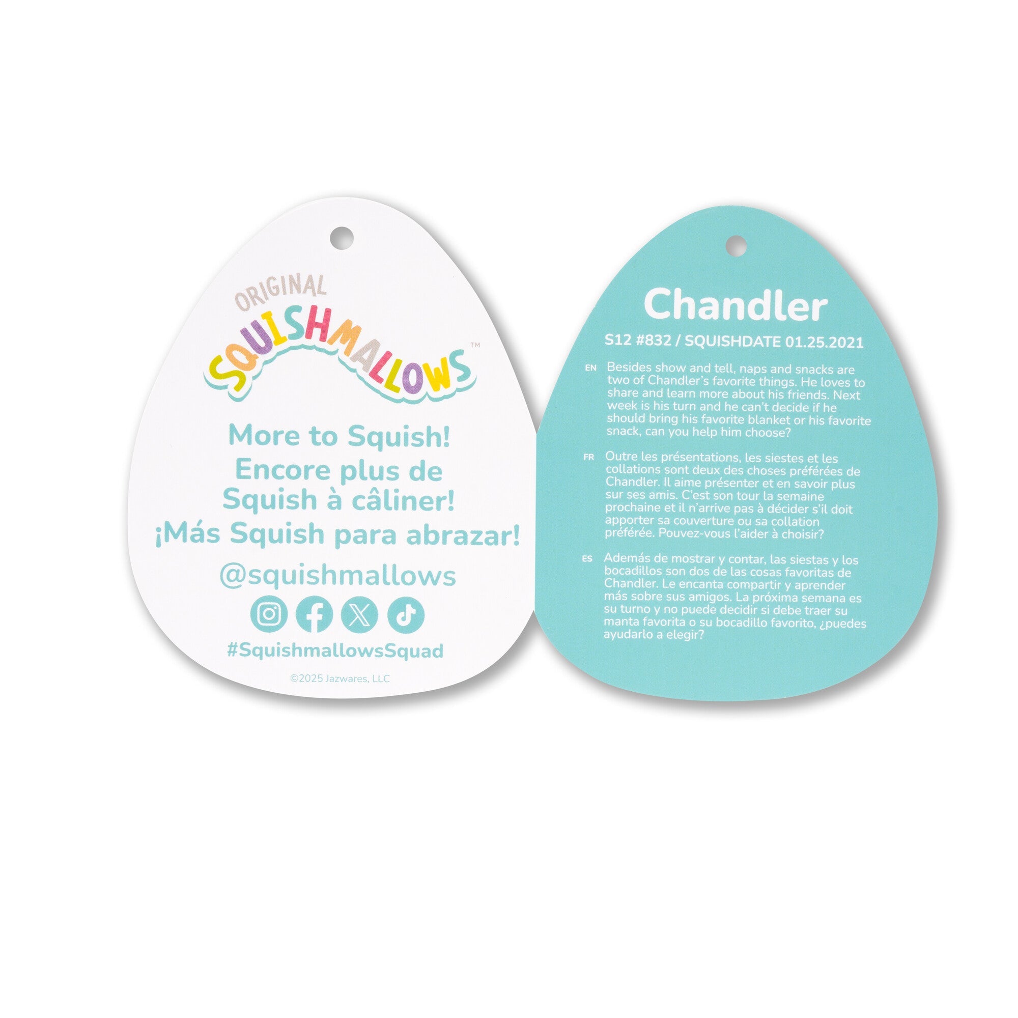 Squishmallows 12" Chandler the Yellow Shark | Jazwares / Squishmallows   Squad