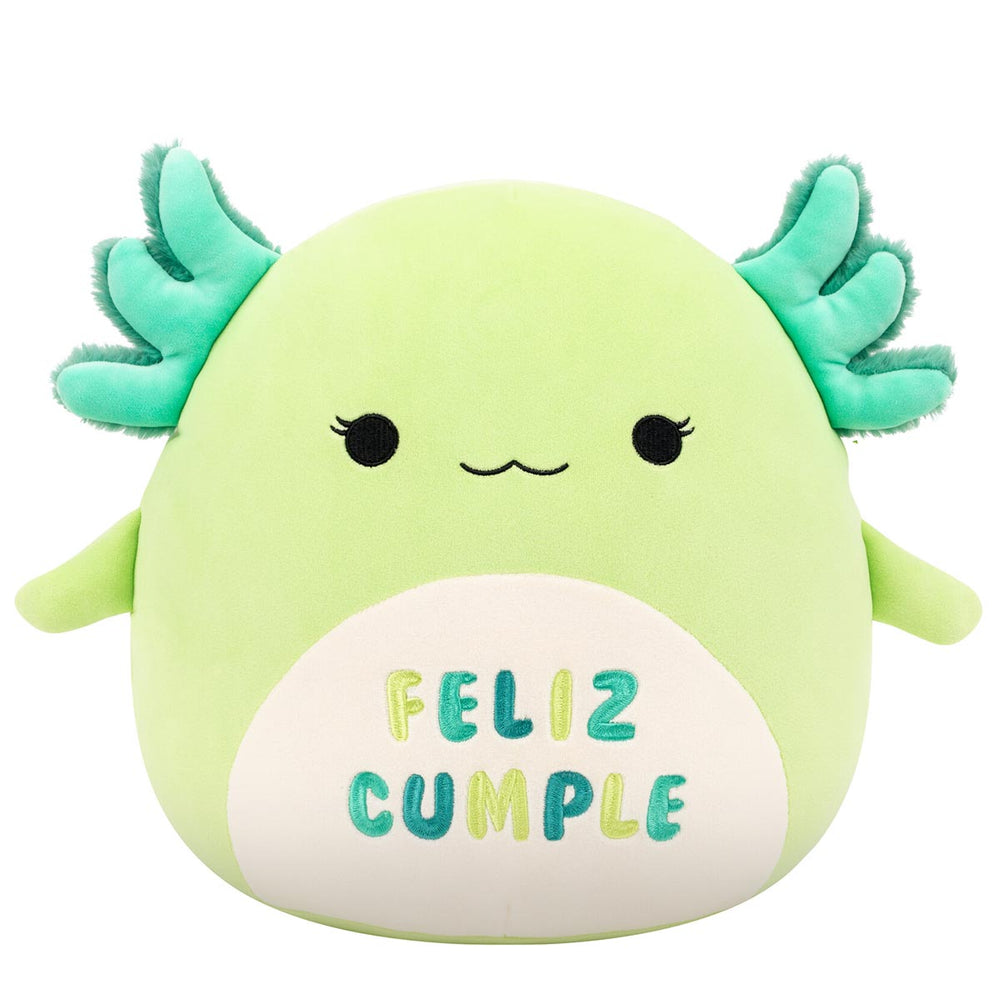Squishmallows 12" Mipsy the Green Axolotl with “Feliz Cumple” Embroidery | Jazwares / Squishmallows   Squad