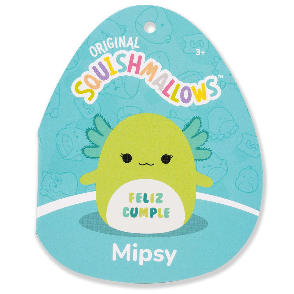 Squishmallows 12" Mipsy the Green Axolotl with “Feliz Cumple” Embroidery | Jazwares / Squishmallows   Squad