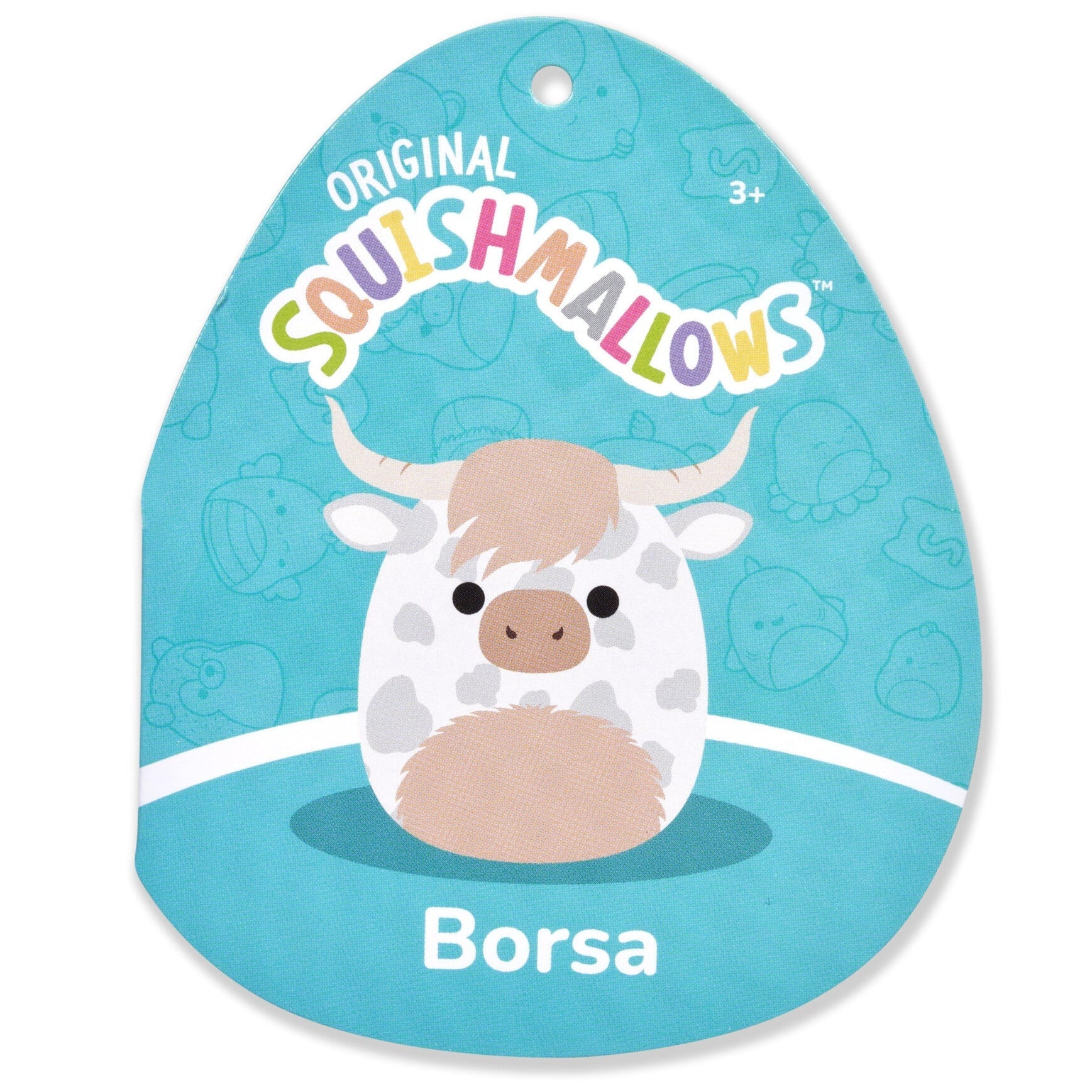 Squishmallows 12" Borsa Spotted Highland Cow | Jazwares / Squishmallows   Squad