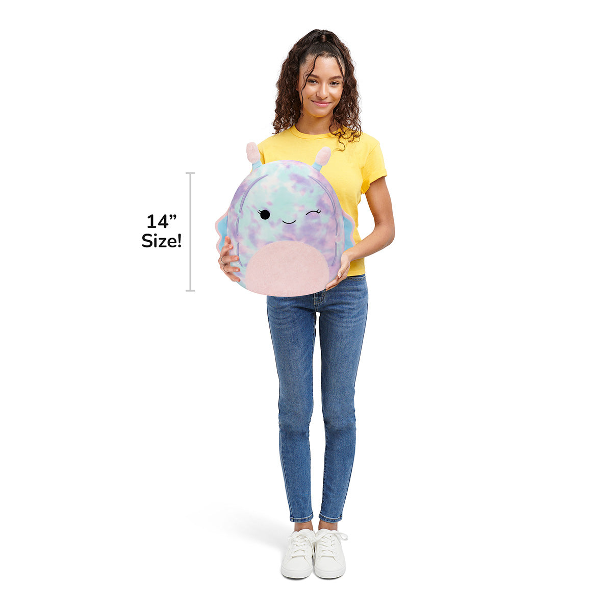Squishmallows 14" Dottie Pink and Blue Tie-Dye Sea Slug | Jazwares / Squishmallows   Squad