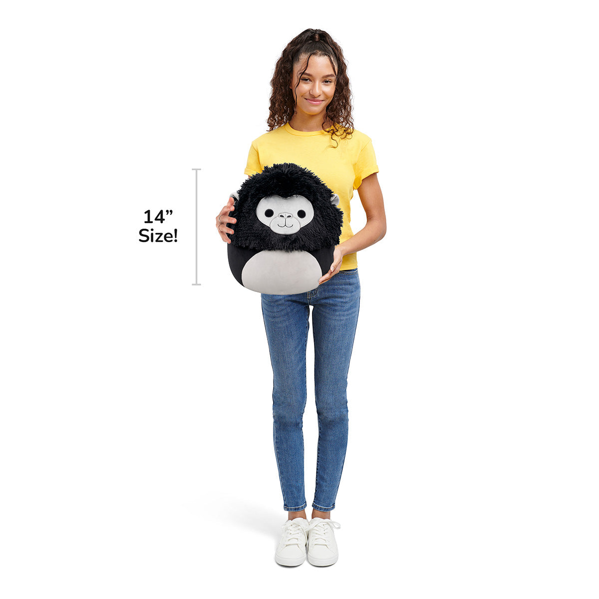 Squishmallows 14" Aron the Black Gorilla | Jazwares / Squishmallows   Squad