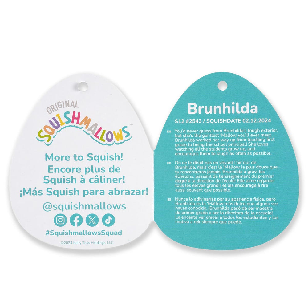 Squishmallows 14" Brunhilda the Blue Tonal Squirrel | Jazwares / Squishmallows   Squad