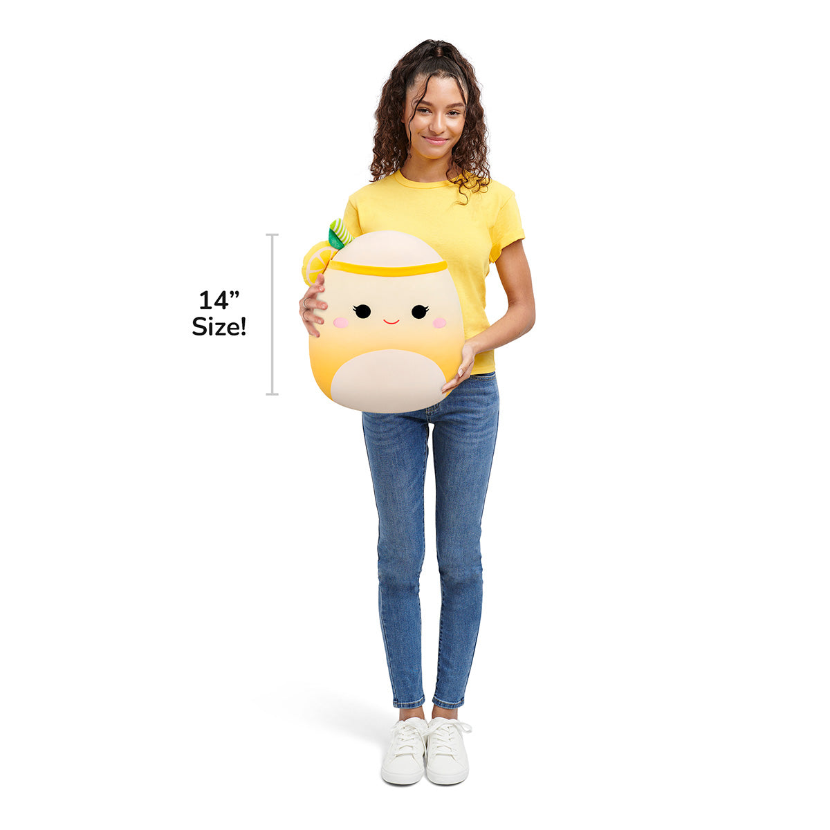 Squishmallows 20-Inch Medina the Yellow Lemonade Slushie | Jazwares / Squishmallows   Category|  Squad