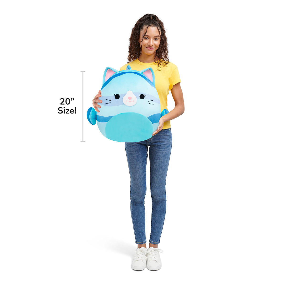 Squishmallows 20" Melinda the Blue Striped Cat Fish | Jazwares / Squishmallows   Category|  Squad