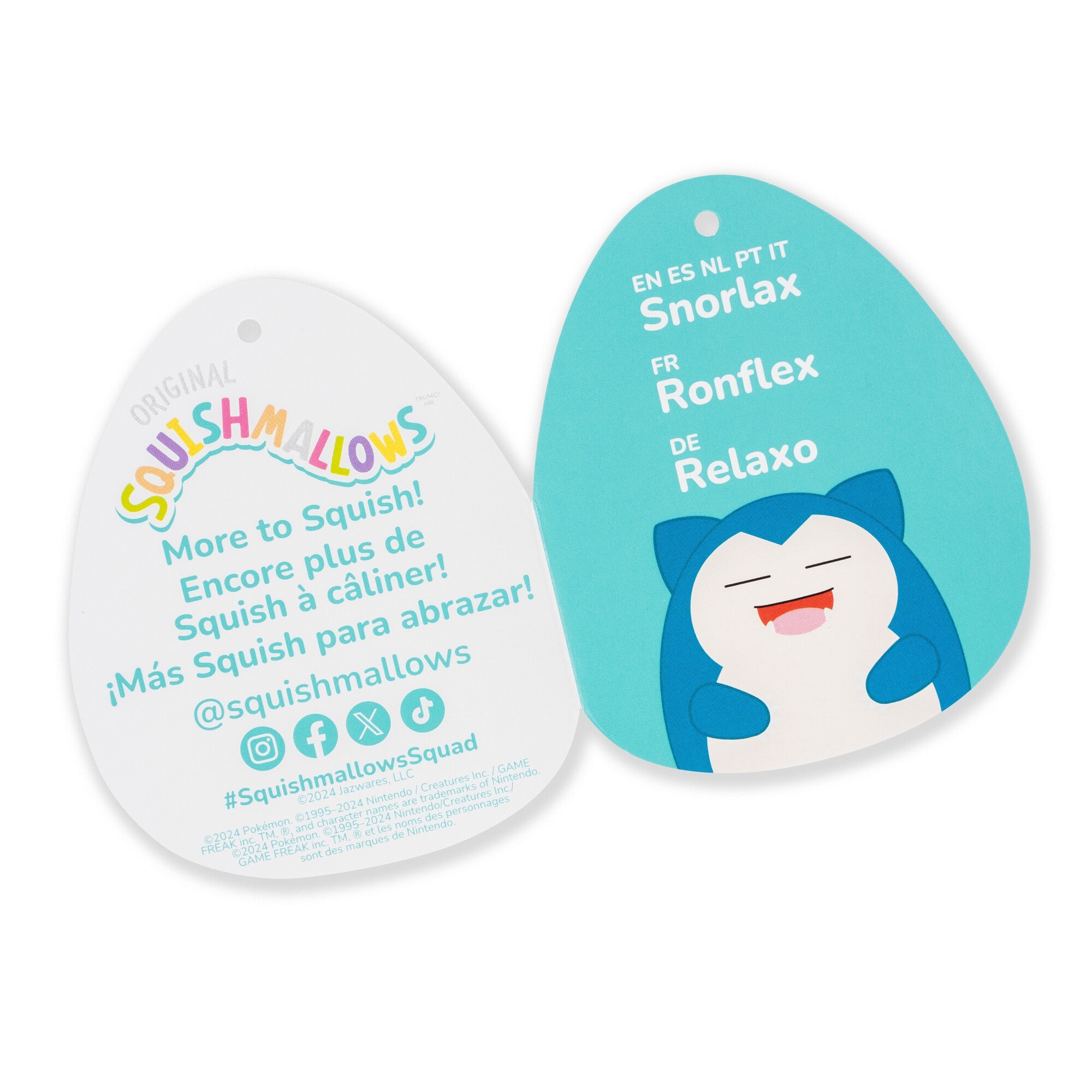 Squishmallows 3.5" Pokémon Snorlax Clip | Jazwares / Squishmallows   Category