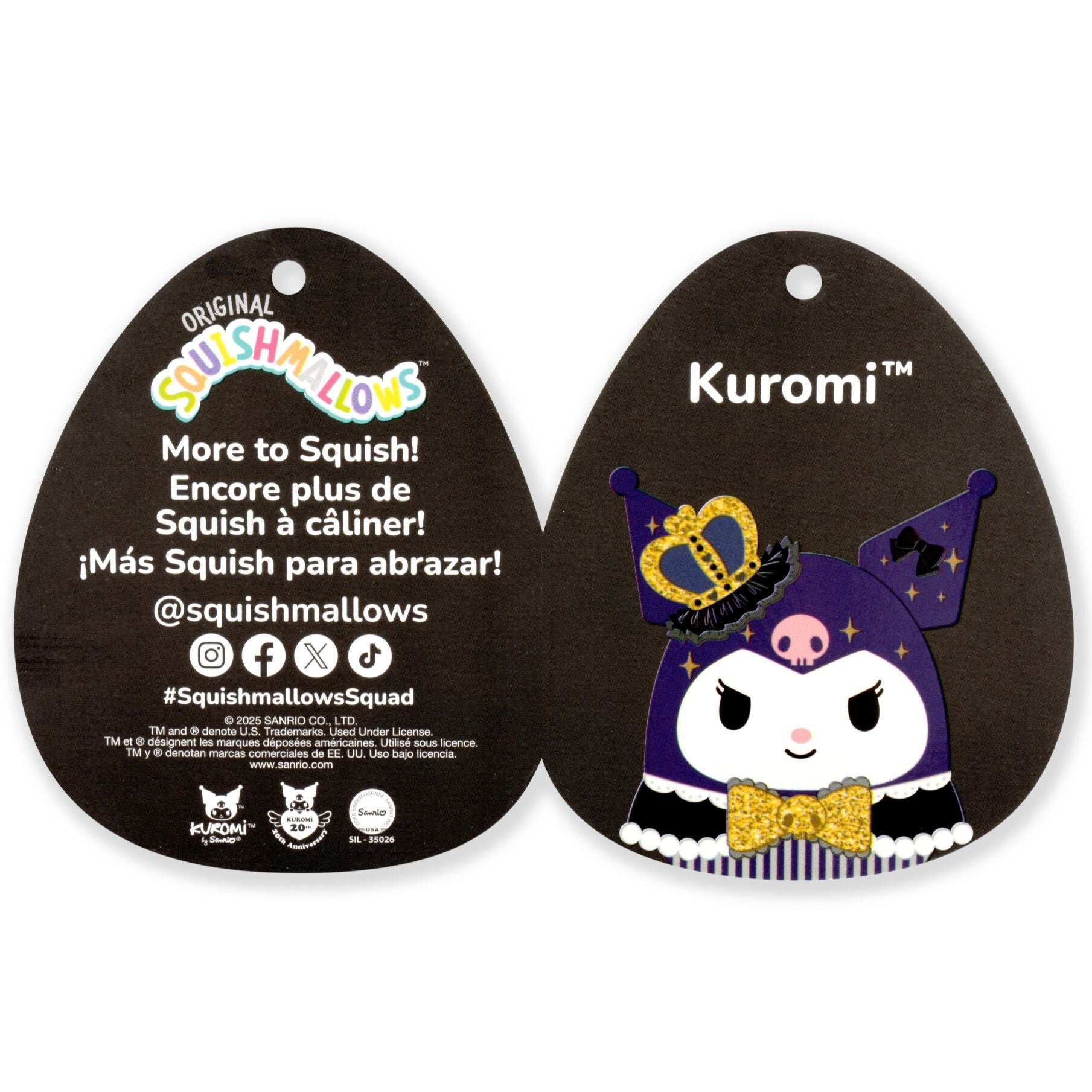 Squishmallows 12" Kuromi 20th Anniversary Kuromi | Jazwares / Squishmallows   Category|  Brand