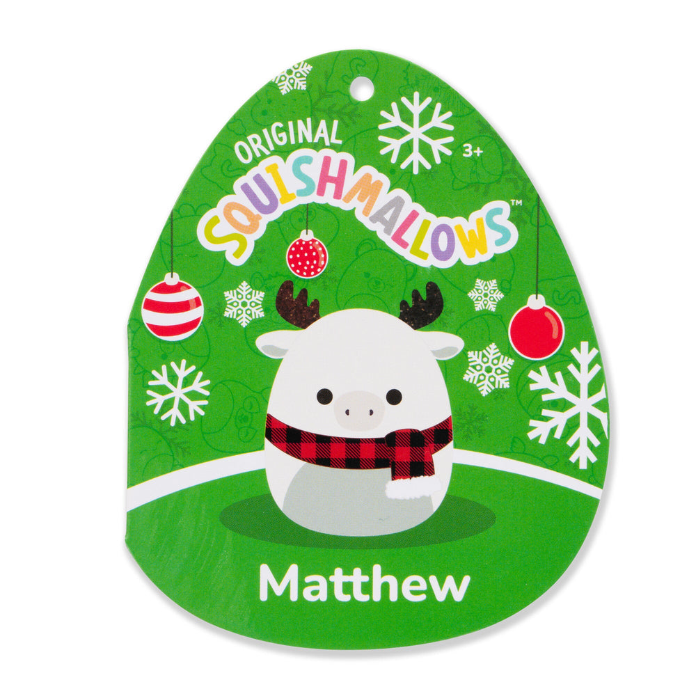 Squishmallows 16" Matthew the White Moose with Glitter Antlers | Jazwares / Squishmallows   Squad