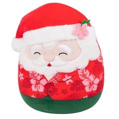 Squishmallows 14" Nick the Santa Claus in Red Hawaiian Shirt | Jazwares / Squishmallows   Squad
