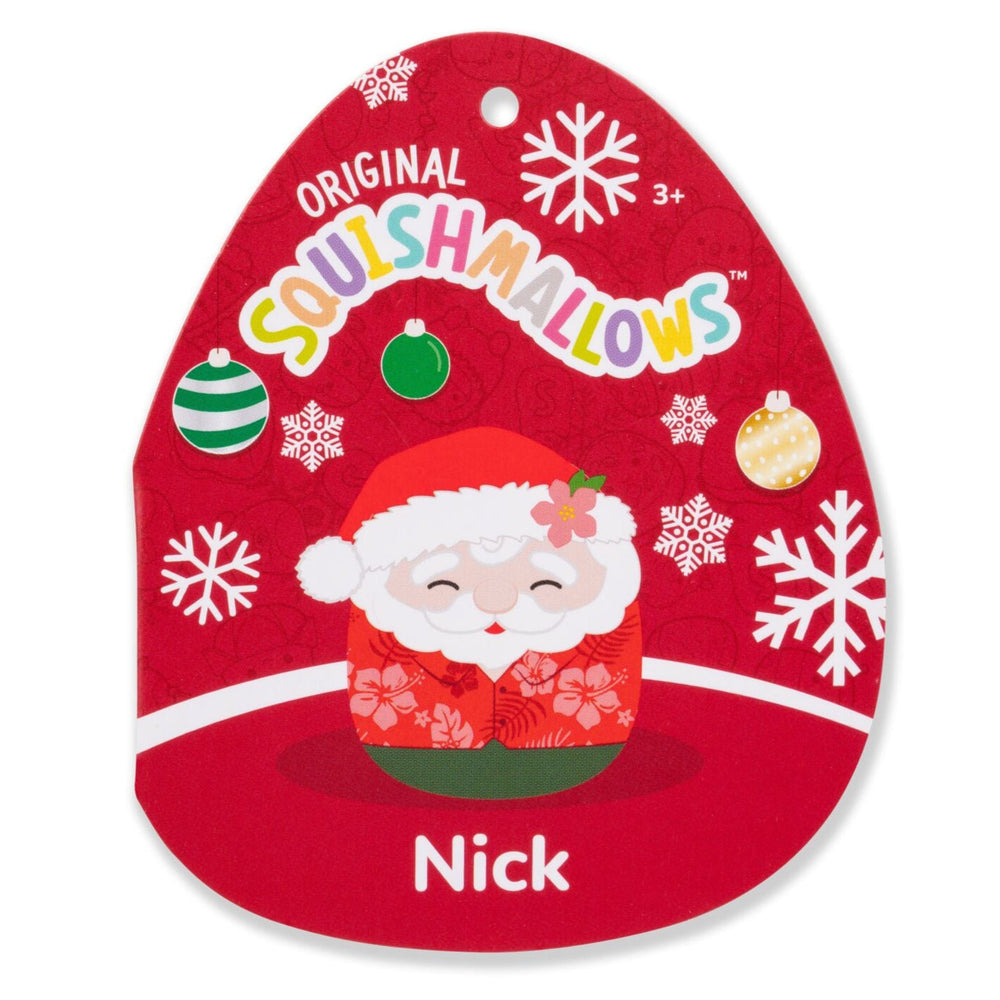 Squishmallows 14" Nick the Santa Claus in Red Hawaiian Shirt | Jazwares / Squishmallows   Squad