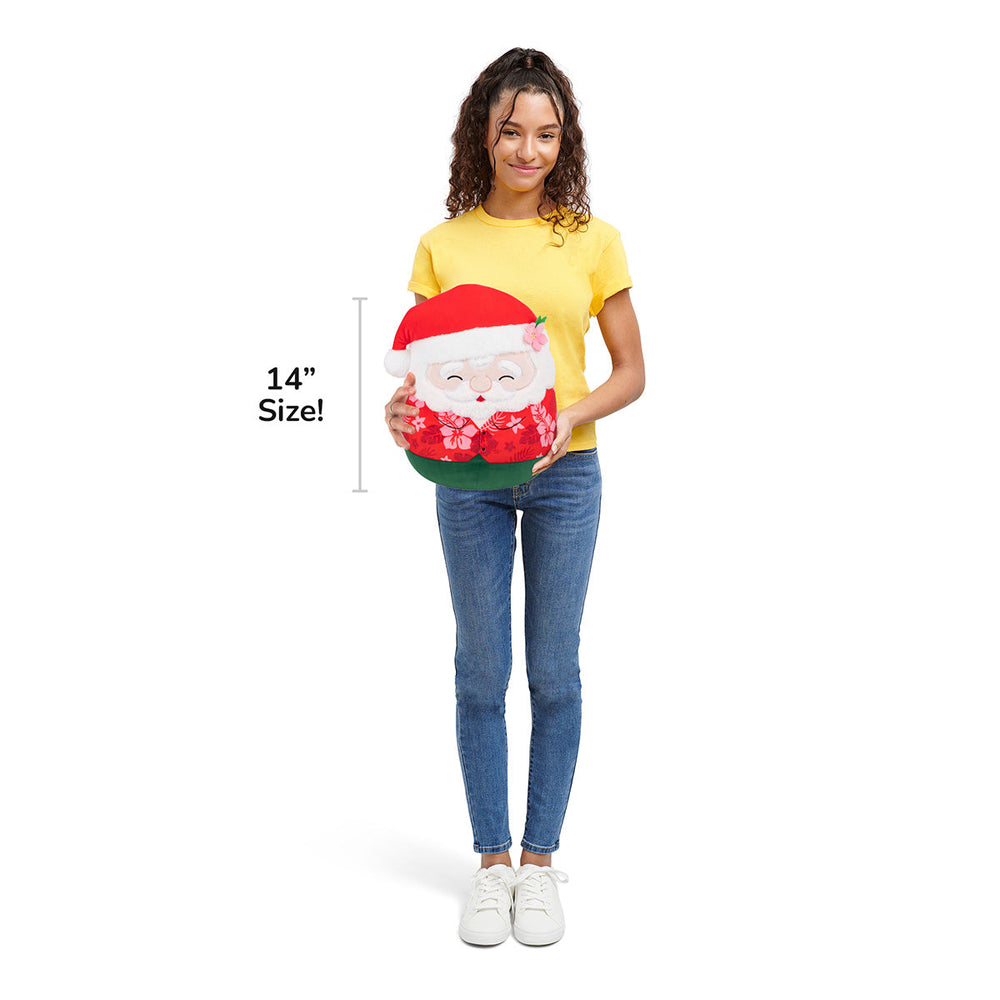 Squishmallows 14" Nick the Santa Claus in Red Hawaiian Shirt | Jazwares / Squishmallows   Squad